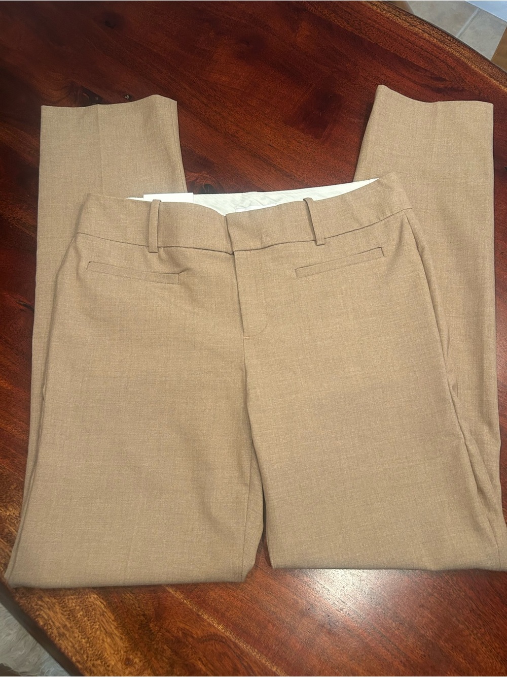 Calvin Klein Classic Women's Tailored Dress Pants in Camel